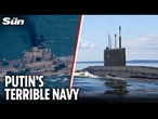 Putin's 'ancient' navy exposed after Russian attack sub risks EXPLODING in the Med