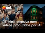 PT investe em vídeos feitos por IA com temas que viraram ponto de enfrentamento com Congresso