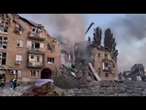 Guerra in Ucraina, gli effetti del bombardamento russo su Kiev nella notte