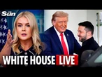LIVE: Karoline Leavitt hosts briefing following Trump-Zelensky peace deal crunch talk