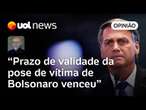 Caso Bolsonaro: Expirou o prazo de validade da pose de vítima do ex-presidente, diz Josias de Souza