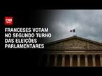 Franceses votam no segundo turno das eleições parlamentares | AGORA CNN