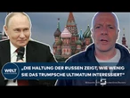 PUTINS KRIEG: Russen lachen über Trump - Drohende US-Sanktionen lassen Kreml kalt