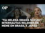 'Tia Helena odiava Suzuki': internautas relembram meme em Brasil x Japão