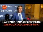Não faria nada diferente de Galípolo, diz Campos Neto