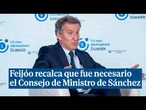 Feijóo recalca que fue necesario el Consejo de Ministro de Sánchez en "los presuntos delitos" de ZP