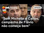 Sem Michelle e Carlos Bolsonaro, campanha de Flávio não começa bem, diz Alexandre Borges