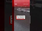 Lorry driver trapped in cabin after China bridge collapse. #China #BBCNews