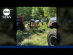 Missing woman rescued after 3 days trapped in mud