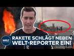 NAHOST-KONFLIKT: Kurz vor Tel Aviv! Rakete schlägt neben TV-Reporter Max Hermes in Israel ein!