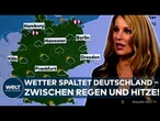 WETTER: 17 Grad Unterschied! Nächste Hitzewelle im Süden, Regen im Norden – Deutschland zweigeteilt
