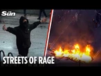Infernos burn in Belfast & water cannons fired on thugs in 2nd night of unrest as violence flares