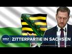 RISIKO-WAHL IN SACHSEN: Großes Zittern bei Kretschmer-CDU - Wer wird Ministerpräsident im Freistaat