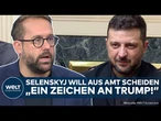 UKRAINE: Donnerschlag! Selenskyj offen für Rückzug als Präsident - unter einer Bedingung