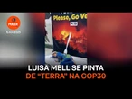 Luisa Mell se pinta de “Terra” na COP30
