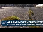 DEUTSCHLAND: Alarm im Verkehrsnetz – 1000 Brücken müssen erneuert werden