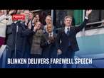 US Secretary of State Antony Blinken delivers farewell speech at the State Department in Washington