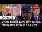 Trump é chamado de ditador; China retalia EUA; governo Lula e 'guerra dos bonés' | UOL News ao vivo