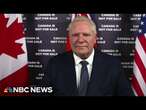 Ontario Premier Doug Ford talks tariffs on Canadian energy