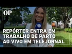 Repórter da Record Bahia anuncia trabalho de parto ao vivo no telejornal