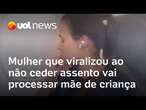 Mulher que não deu assento na janela para criança em avião vai processar mãe após exposição