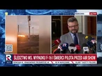 Śledztwo ws. wypadku F-16 i śmierci pilota przed air show | Republika