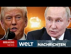 PUTINS KRIEG: Trump tobt! USA erhöhen Druck auf Russland nach Angriffen auf Ukraine I WELT LIVE