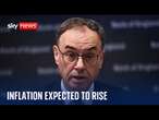 Bank of England: Budget will cause inflation to rise but not to 2022 levels