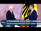 AMPEL-AUS: Bundespräsident Steinmeier entlässt Christian Lindner! Nachfolger rückt direkt nach