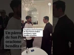 Alcaraz es bendecido por un párroco de la Catedral de San Patricio antes del US Open #CarlosAlcaraz