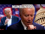 Biden coughs & mumbles throughout first interview since leaving office