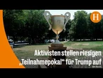 USA: Satirischer Pokal für Trump wegen des Iran-Kriegs