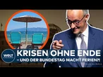 SOMMERFERIEN TROTZ WIRTSCHAFTSKRISE?! Wirtschaftsrat fordert Kürzung der Bundestags-Sommerpause!