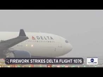 Firework strikes Delta flight above Chicago on July 4