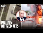 Full devastation of Op Spiderweb revealed as new pics show Putin's jets in RUINS after drone blitz