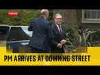Prime minister arrives at Downing Street with national security adviser after synagogue attack