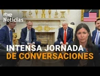 EE.UU: TRUMP recibe a MERZ en la CASA BLANCA con el que ha hablado sobre la GUERRA de UCRANIA | RTVE