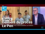 Délibéré du procès Le Pen : l’heure du dénouement pour son avenir politique • FRANCE 24