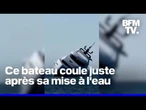 À peine sorti d'usine, ce yacht de 25 mètres coule 15 minutes après sa première mise à l'eau