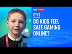 Do kids feel safe gaming online?