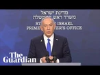 Israel 'very close' to achieving goals in war with Iran, Netanyahu says