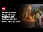 Pedro Duran: Agosto teve metade das queimadas de todo ano de 2024 | LIVE CNN