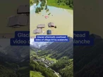Glacier aftermath: Overhead view of Swiss village hit by avalanche