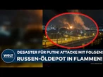 UKRAINE-KRIEG: Putin-Desaster! Attacke mit Folgen! Öldepot im russischen Sotschi steht in Flammen!