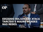 Eduardo Bolsonaro ataca Tarcísio e Mauro Mendes e amplia crise na direita