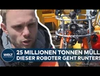 MEERESBODEN VOLL MÜLL: Roboter SeaClear 2.0 soll Plastikflut stoppen – Erste Tests in Hamburg!
