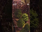 Bird's-eye views of Knicks fans celebrating