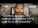 Governo Lula joga tarifaço no colo de Eduardo Bolsonaro ao defender Moraes | Raquel Landim