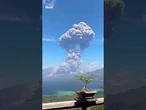 Mount Lewotobi volcano erupts sending ash towering over nearby homes