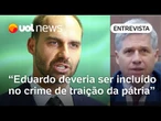 Eduardo Bolsonaro deveria ser incluído no crime de traição da pátria, diz ministro Paulo Teixeira